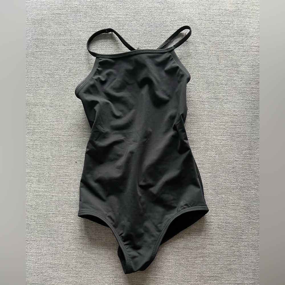 Black dance leotard